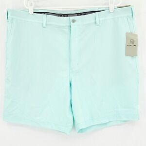 PGA TOUR Men's Aqua Blue Stretch Golf Shorts‎ Sz 42 Active Gripper Waistband NWT